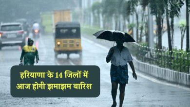 Haryana Weather Alert: There will be heavy rain in 14 districts of Haryana today