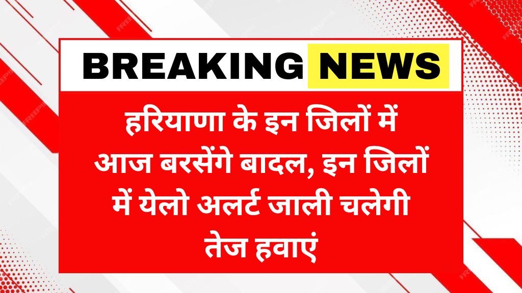 Haryana Weather Alert