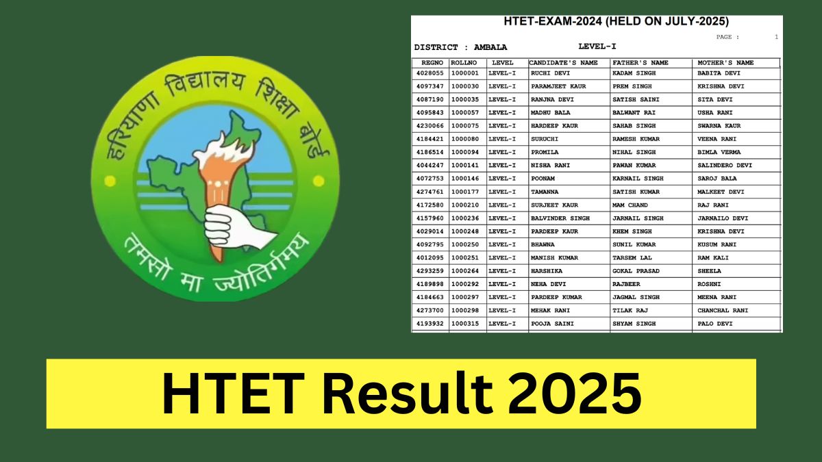 HTET Result