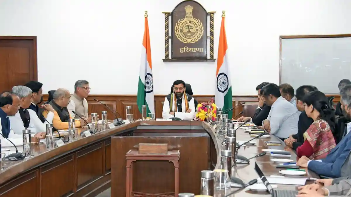 nayab singh saini meeting